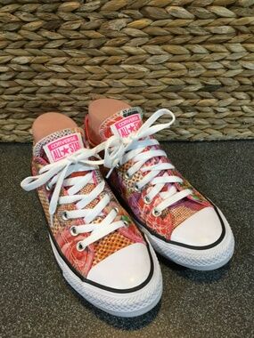 Converse All Star Low Top Sneakers Pink White